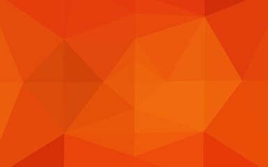 Obraz premium Light Orange vector polygon abstract backdrop.