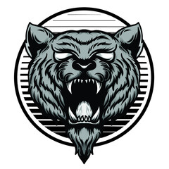 tiger head vector