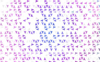 Light Pink, Blue vector texture in triangular style.