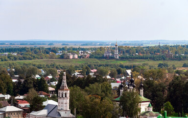 Fototapeta na wymiar Church of the Archangel Michael in Mikhaly in the city of Suzdal in Russia