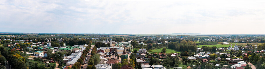 Fototapeta na wymiar Panorama of the city of Suzdal in Russia