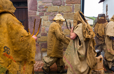 Carnival in Lantz, Navarra, Spain, Europe