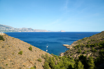 Views from L'Albir, walking to lighthouse, Alfás del Pí, Altea and Calpe.