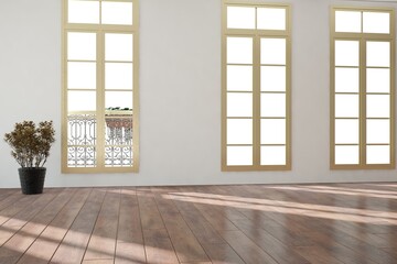 Modern interior design. 3D illustration