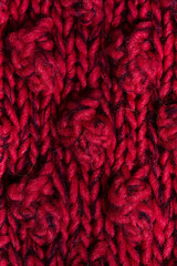 texture of wool pink scarf