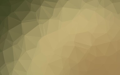 Light Green, Yellow vector abstract polygonal cover.