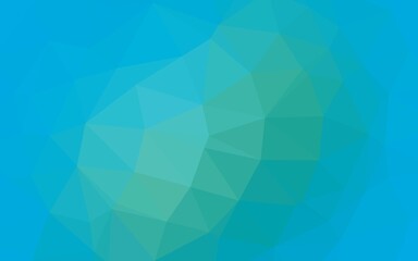 Light Blue, Green vector triangle mosaic template.
