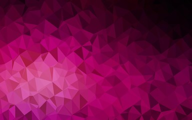 Fototapeta premium Dark Purple vector low poly cover.
