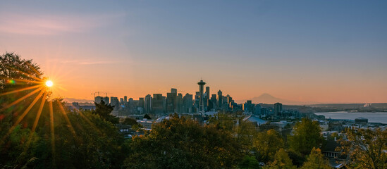 Sunrise from Kerry Park, Seattle, WA