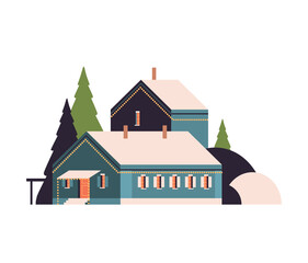 santa claus home icon happy new year merry christmas holidays celebration concept vector illustration