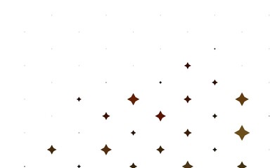 Light Yellow, Orange vector background with colored stars.