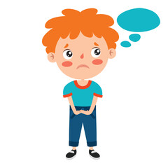 Poses And Expressions Of A Funny Boy