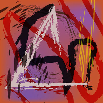 Abstract color background with a mix of bright colors and lines.