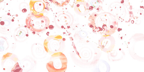 Circle Circles. Rainbow Art Deco Texture. Elegant