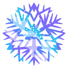 Winter abstract snowflake.