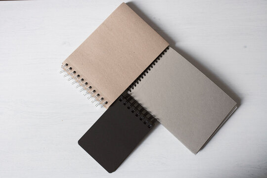 creative writing concept - white notebook