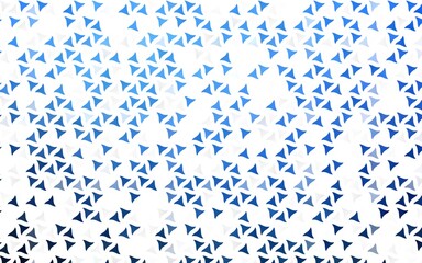 Light BLUE vector seamless layout with lines, triangles.
