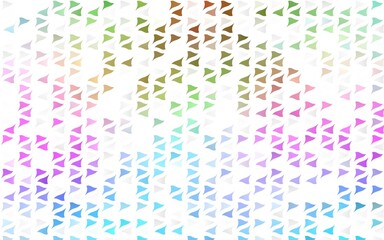Light Multicolor, Rainbow vector layout with lines, triangles.