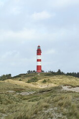 Fototapeta na wymiar Lighthouse, Isle of Amrum, North Frisian islands, Schleswig-Holstein, Germany