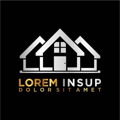 Modern Minimalist Real Estate Vector Design, Building and Construction Logos.