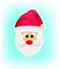 Santa Clause icon. vector illustration