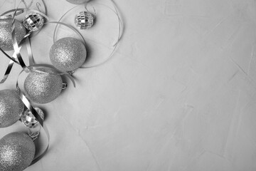 New Years party on a gray grunge background