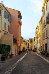Fototapeta na wymiar Pastel Streets Cannes, France