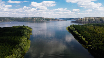 Fototapeta na wymiar Bakota, Ukraine. Dniester River