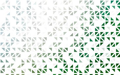 Light Green vector seamless texture in triangular style.
