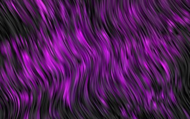 Dark Purple vector pattern with liquid shapes.