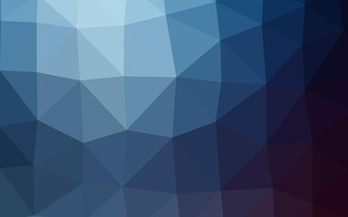 Obraz premium Dark BLUE vector polygon abstract background.