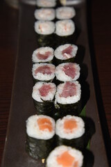 Sushi, Japanese Food in the Plate