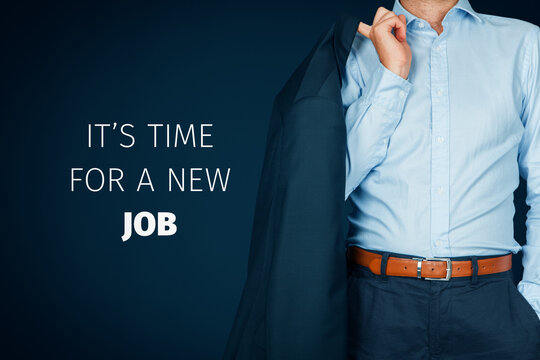 Manager looking for a new job after corona crisis concept.