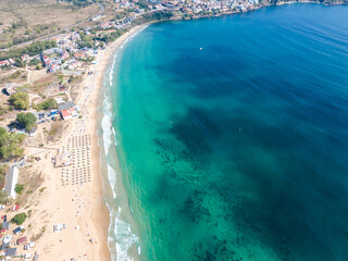 Aerial view of Smokinya Beach near Sozopol, Bulgaria