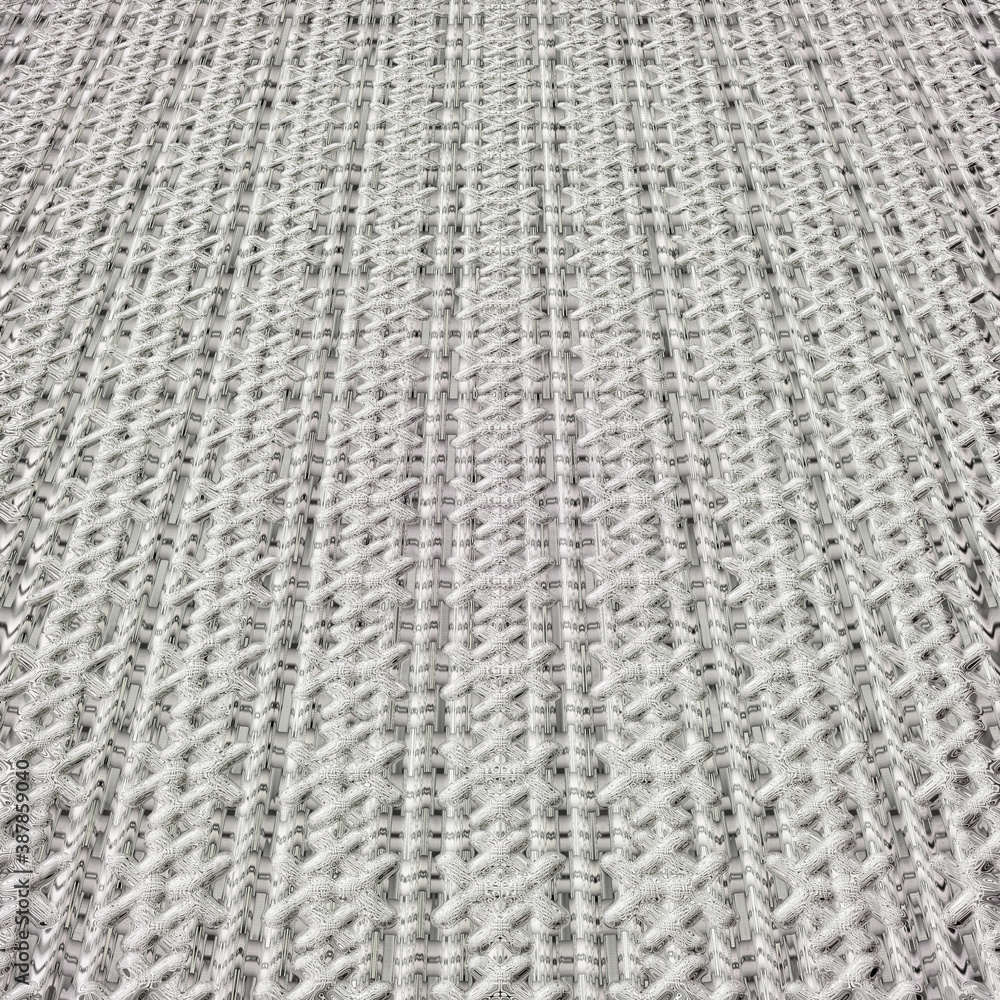 Poster gray texture, fishnet pattern, perspective grid as a means of grid in gray colors in lattice style