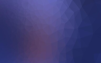 Dark Purple vector shining triangular template.