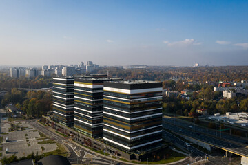 office buildings in Katowice - a modern city in Katowice / Silesia