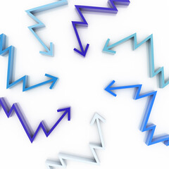 Challenge and competition concepts, original 3d rendering