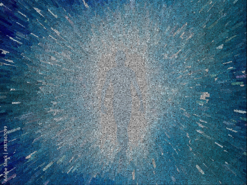 Poster abstract with aura or soul. 3d rendering