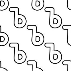 Outline seamless pattern with the letter of the Russian alphabet on a white background. Cute font in flat style. Abstract letter print.
Stock vector illustration for design, decor, fabric, wallpaper