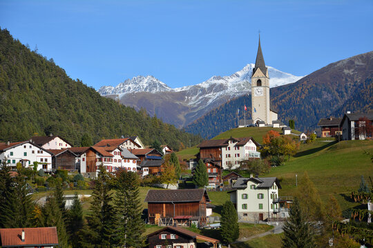 Schmitten, Kanton Graub&uuml;nden, Schweiz