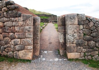 Detail of Puka Pukara or Puca Pucara