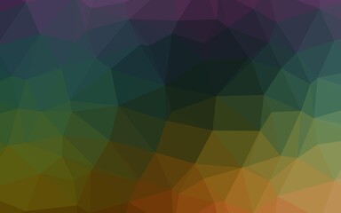 Dark Multicolor, Rainbow vector abstract mosaic backdrop.