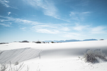 white sands landscape in the mountains