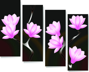 Magnolia, modern design.