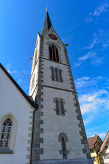 Fototapeta na wymiar Reformierte Kirche Hundwil im Kanton Appenzell Ausserrhoden, Schweiz