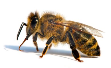 bee or honeybee in Latin Apis Mellifera