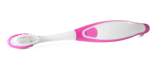 Toothbrush for children isolated on white. Dental care