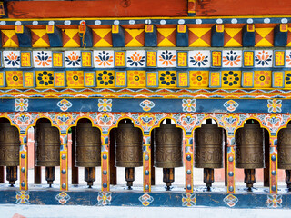 The Dharma Chakra, Wheel of Dharma, Paro, Bhutan