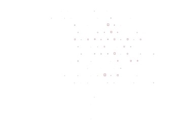 Light Red vector cover with circles, cubes.